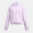 UNDER ARMOUR Rival Fleece Crop hoodie Salt Purple / White, M - фото #1