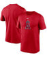 Фото #4 товара Men's Los Angeles Angels Large Logo Legend Performance T-Shirt