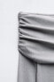 Фото #9 товара Платье ZARA с открытыми плечами и металлической нитью
