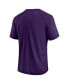 Фото #4 товара Men's Purple Baltimore Ravens Hail Mary Raglan T-shirt