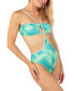 Фото #3 товара Juniors' Color Wash Cutout One-Piece Swimsuit