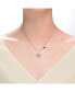 Фото #2 товара Stylish Kids/Young Teens 18K Rose Gold Plated Tie Ribbon on Heart Shaped Pendant