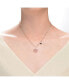 ფოტო #2 პროდუქტის Stylish Kids/Young Teens 18K Rose Gold Plated Tie Ribbon on Heart Shaped Pendant