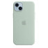 Фото #2 товара Чехол силиконовый для Apple iPhone 14 Plus с MagSafe - Суккулент - Green Apple - iPhone 14 Plus - 17 см (6,7") - Зеленый