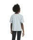 Big Girls Short Sleeve Loose Fit Box T-shirt