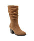 Фото #1 товара Women's Vine Block Heel Almond Toe Narrow Calf Casual Boots