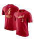 ფოტო #1 პროდუქტის Men's Evan Mobley Wine Cleveland Cavaliers 2023/24 City Edition Name and Number T-shirt