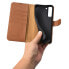 Skórzane etui portfel do Galaxy S22+ Leather Wallet Case brązowy