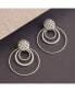 ფოტო #2 პროდუქტის Women's Circular Drop Earrings