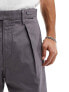 Фото #7 товара G-Star pleated chino relaxed fit trousers in grey