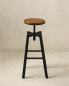 Фото #19 товара Wood and metal high swivel stool