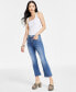 ფოტო #1 პროდუქტის Women's High Rise Crop Flare Jeans, Created for Macy's