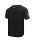 ფოტო #4 პროდუქტის Men's Black Distressed Ohio State Buckeyes Classic Stacked Logo T-shirt