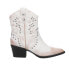 Фото #1 товара Dirty Laundry Nowhere Burnished Studded Cowboy Booties Womens Off White Casual B