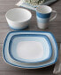 Colorscapes Layers Square Salad Plate Set of 4, 8.25"