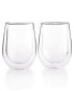Фото #1 товара Zwilling Sorrento Double Wall Stemless Red Wine Glasses, Set of 2