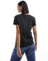 Levi's 2 pack v neck t-shirts with small logo in white black