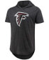 Фото #3 товара Men's Black Atlanta Falcons Primary Logo Tri-Blend Hoodie T-shirt