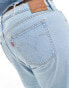 Levi's Plus 501 straight fit crop jeans in light blue