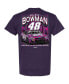 Фото #2 товара Men's Purple Alex Bowman Car T-shirt