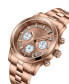 ფოტო #6 პროდუქტის Women's Alessandra Diamond (1/5 ct.t.w.) 18K Rose Gold Plated Stainless Steel Watch