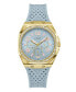 Women's Analog Blue Silicone Watch 39mm