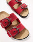 Фото #2 товара Stradivarius buckle strap sandal in red