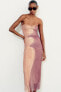 Фото #5 товара Платье из прозрачной ткани с принтом ZARA