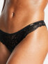 Фото #4 товара Dorina Dakota metallic lace brazilian brief in black