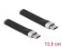 Фото #1 товара Delock 85770 - 0.135 m - USB C - USB C - USB 3.2 Gen 2 (3.1 Gen 2) - 10000 Mbit/s - Black