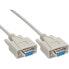 Фото #1 товара InLine null modem cable DB9 female / female - molded - 5m