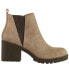 Фото #1 товара Dirty Laundry Lisbon Round Toe Chelsea Platform Booties Womens Beige Casual Boot