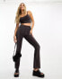 Фото #4 товара Threadbare festival trousers co-ord in black glitter