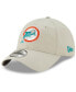 Men's Khaki Miami Dolphins Historic Playmaker 9TWENTY Adjustable Hat