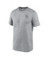 Фото #2 товара Men's Heather Charcoal Cleveland Guardians Authentic Collection Early Work Tri-Blend Performance T-Shirt