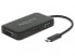 Адаптер Delock 63929 USB 2.0 Type-C - Black - DVI-I - DisplayPort - HDMI - VGA - USB - 1.5 W