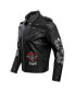 Men's Black Looney Tunes Dispicable Biker Full-Zip Jacket