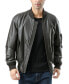 Men MA-1 Leather Flight Bomber Jacket