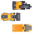 DICKIE TOYS Set Of 3 Construction Team Vehicles Volvo 16 cm