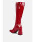 Фото #3 товара hypnotize patent pu block heeled calf boots