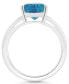 ფოტო #3 პროდუქტის Women's London Blue Topaz (3-2/3 ct.t.w.) Ring in Sterling Silver