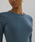 Фото #3 товара Petite Slim-Fit Crewneck Top