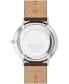 ფოტო #3 პროდუქტის Men's Silhouette Swiss Quartz Chocolate Brown Leather Watch 40mm