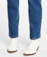 Фото #7 товара Women's High-Rise Straight-Leg Jeans