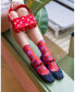 Фото #3 товара Women's Watercolor Poppy Printed Sock