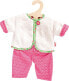 Фото #2 товара Комплект одежды на куклу размером: 35-45 см. от Heless. Двусторонняя куртка Blumi с брюками. С 3 лет. Розовый.