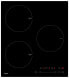 MPM 45-IM-07 - Black - Countertop - 45 cm - Zoneless induction hob - Glass - 3 zone(s)