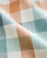 Gingham flannel duvet cover