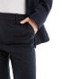 Mango tailored cigarette trousers in navy