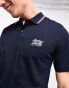 Jack & Jones Originals polo with tipping detail in navy XS - фото #8